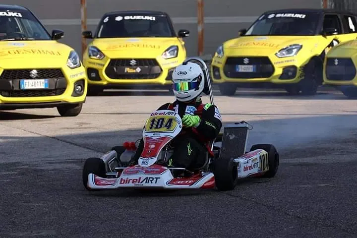 Il kart di Niko Tremolada con le grafiche WrapLab