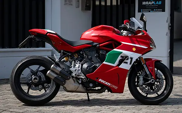 Ducati, Livrea personalizzata con numero di gara