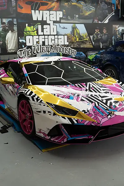 Lamborghini Huracán, Wrapping con grafica stampata