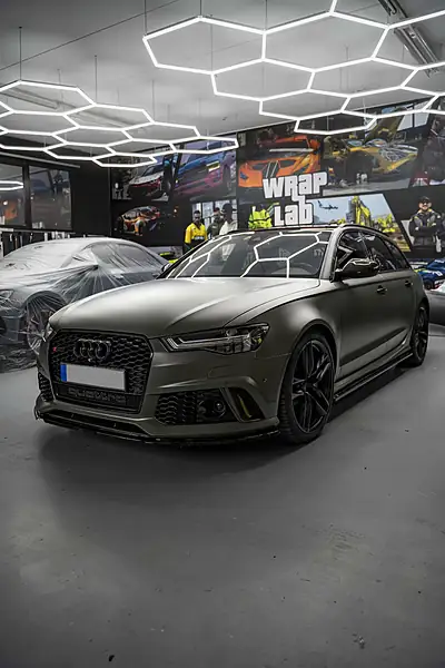Audi RS6 Avant, Wrapping completo, colore Black Olive